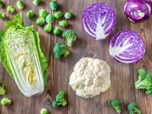 Cruciferous vegetables are a good source of vitamin K1 - cardiovascular benefits as well as good for the liver!