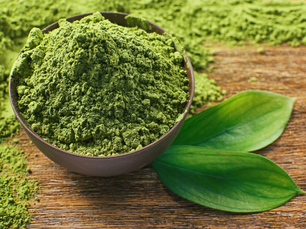 Replace your morning coffee with a cup of matcha green  tea!