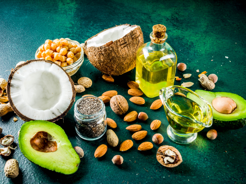 Healthy fats like avocado, butter, olive oil, coconut, and nuts are some of the best foods you can have for your brain health and inflammation.